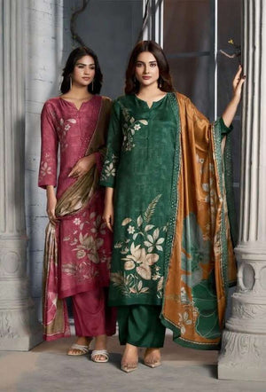 Shiddat Bluebell 1009 Muslin Digital Printed Dress Material - Amrah Wholesale