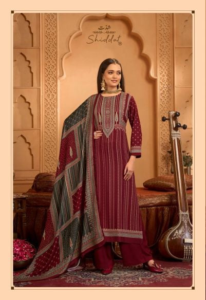Shiddat Calista 101 Viscose Pashmina Dress Material