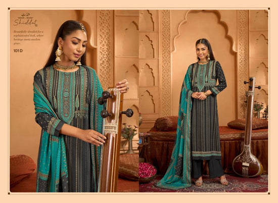 Shiddat Calista 101 Viscose Pashmina Dress Material
