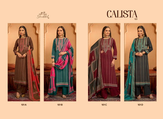 Shiddat Calista 101 Viscose Pashmina Dress Material