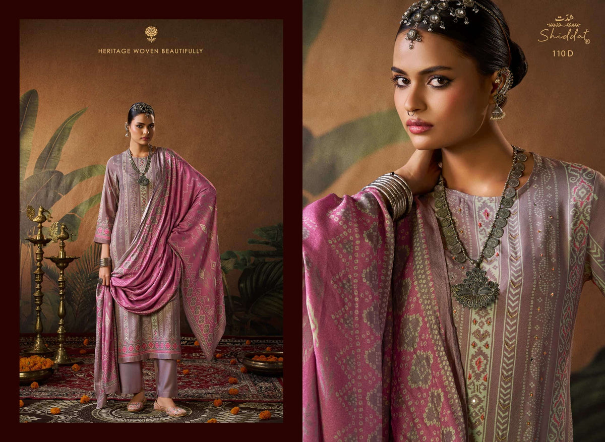Shiddat Calista 110 Pure Viscose Pashmina Winter Dress Material