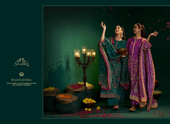 Shiddat Enzo 501 Viscose Muslin Dress Material