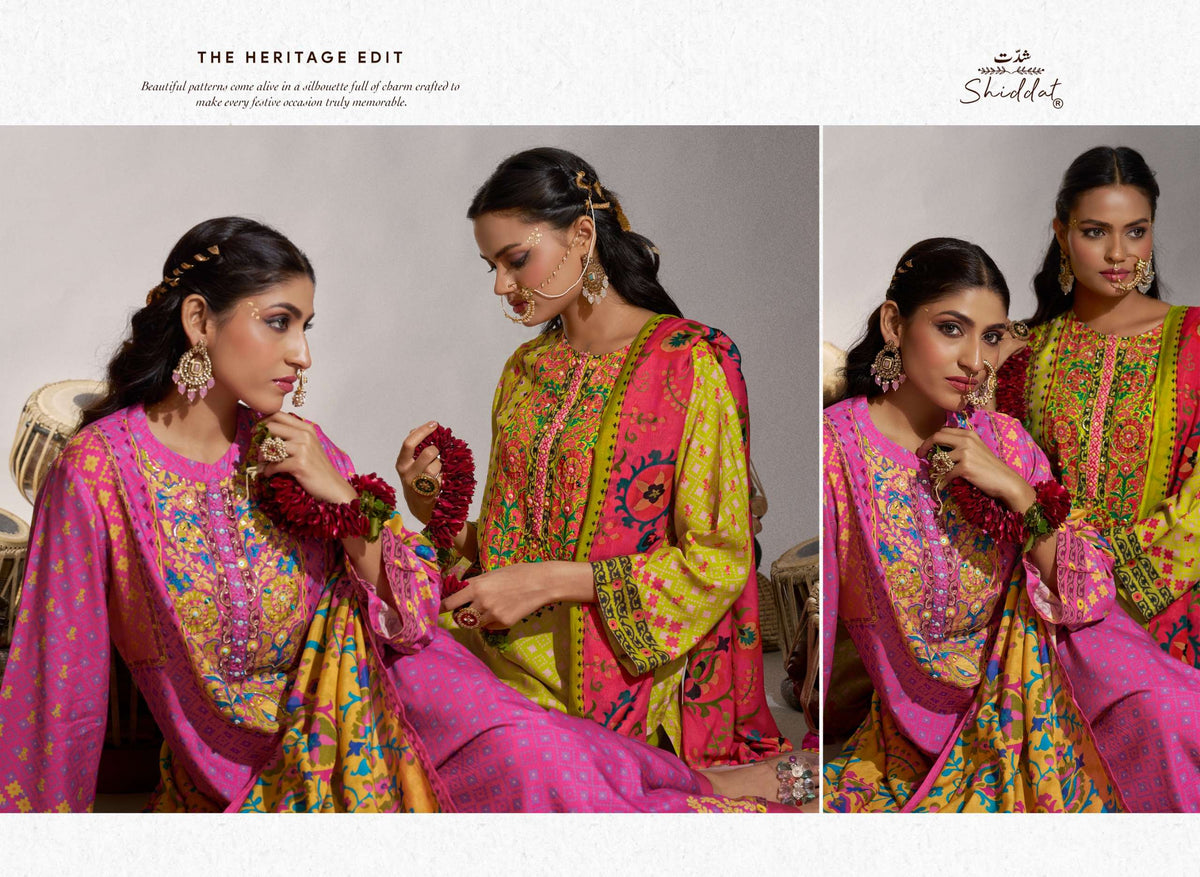 Shiddat Enzo 701 Viscose Muslin Dress Material
