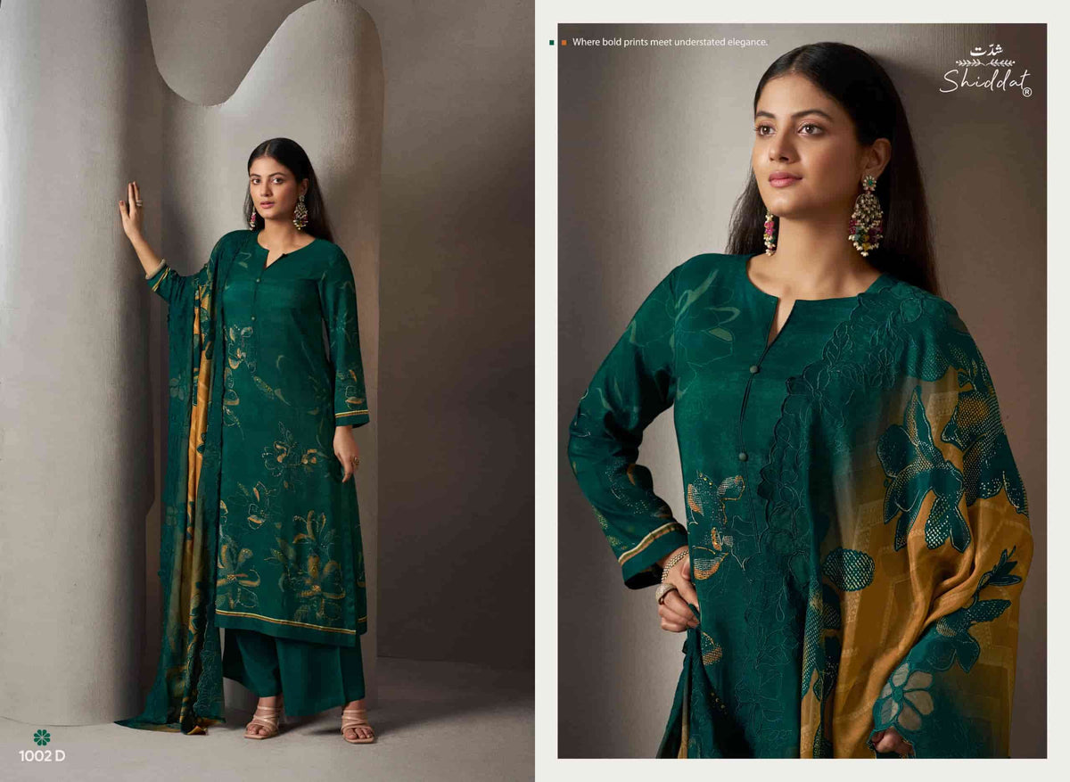 Shiddat Ikara 1002 Premium Designs Muslin Dress