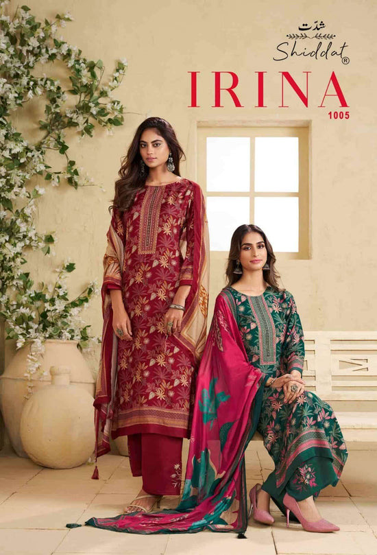 Shiddat Irina 1005 Muslin Dress Material