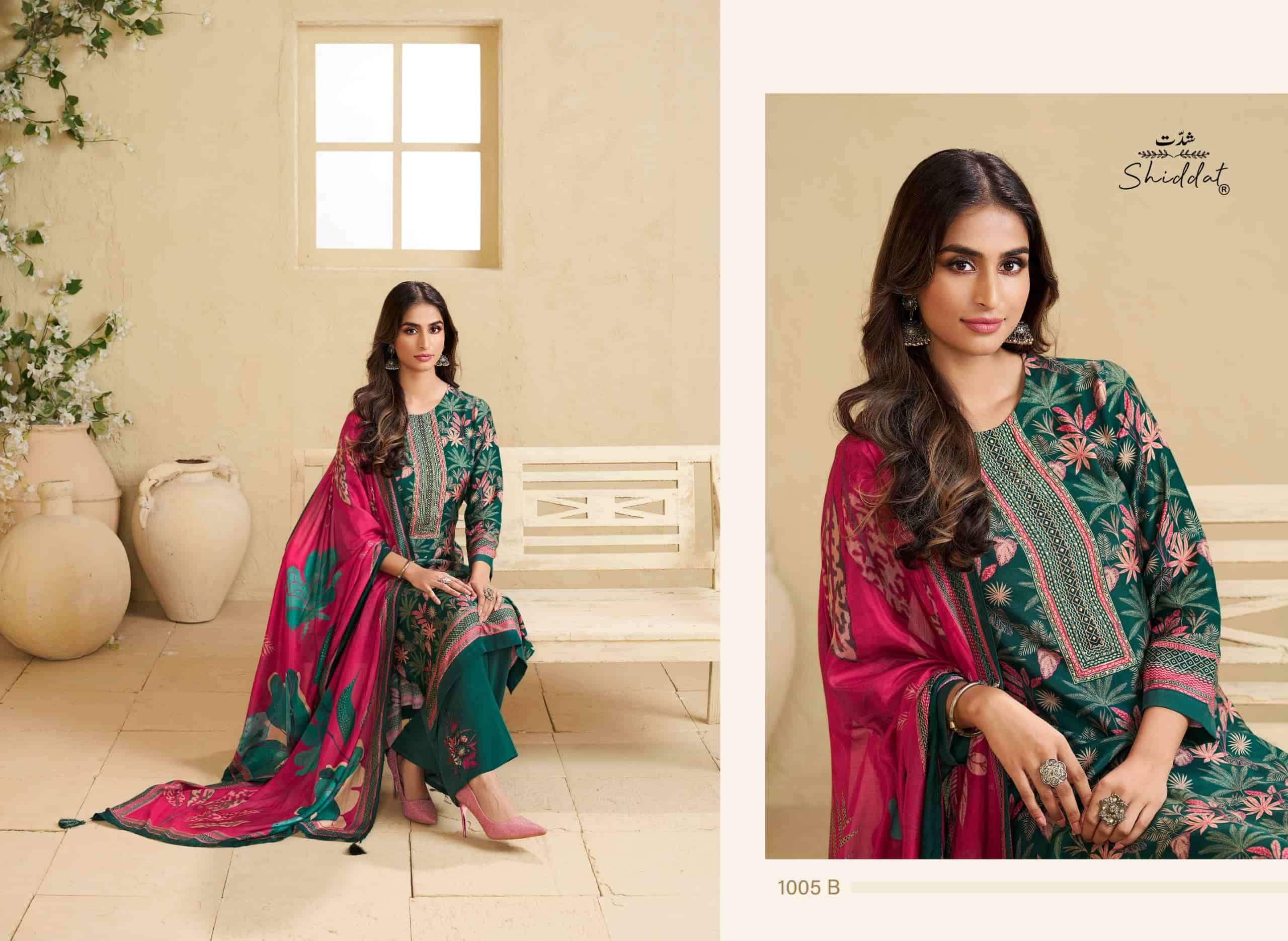 Shiddat Irina 1005 Muslin Dress Material