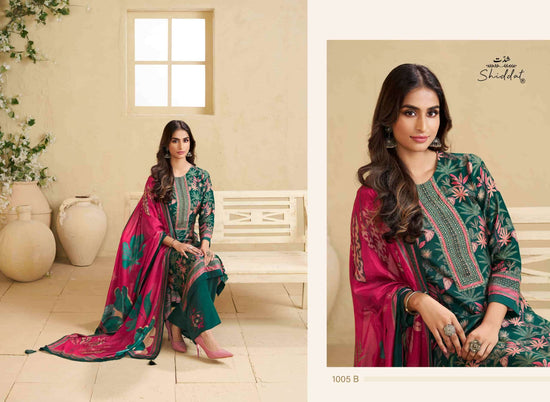 Shiddat Irina 1005 Muslin Dress Material