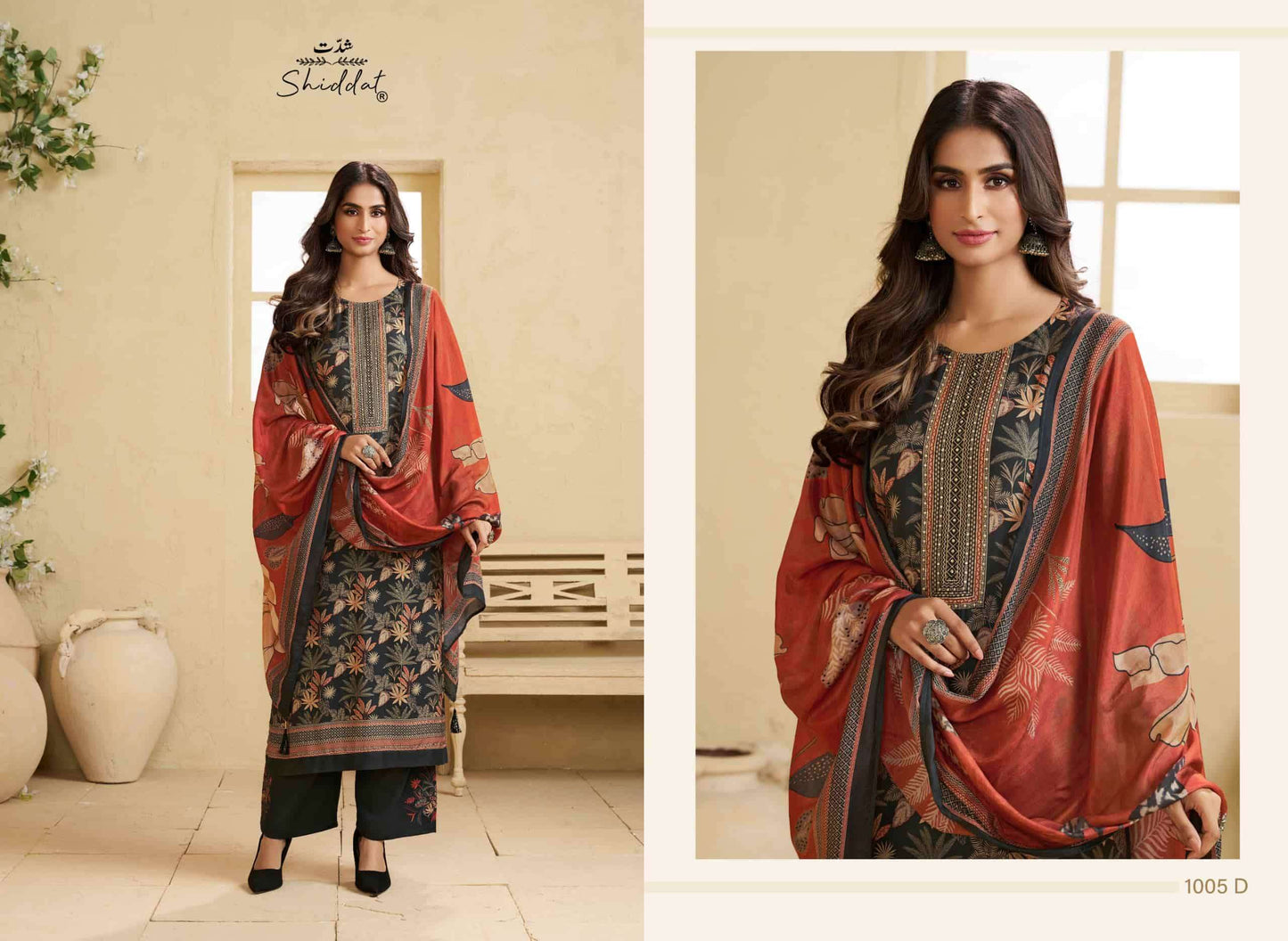 Shiddat Irina 1005 Muslin Dress Material