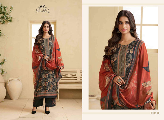 Shiddat Irina 1005 Muslin Dress Material