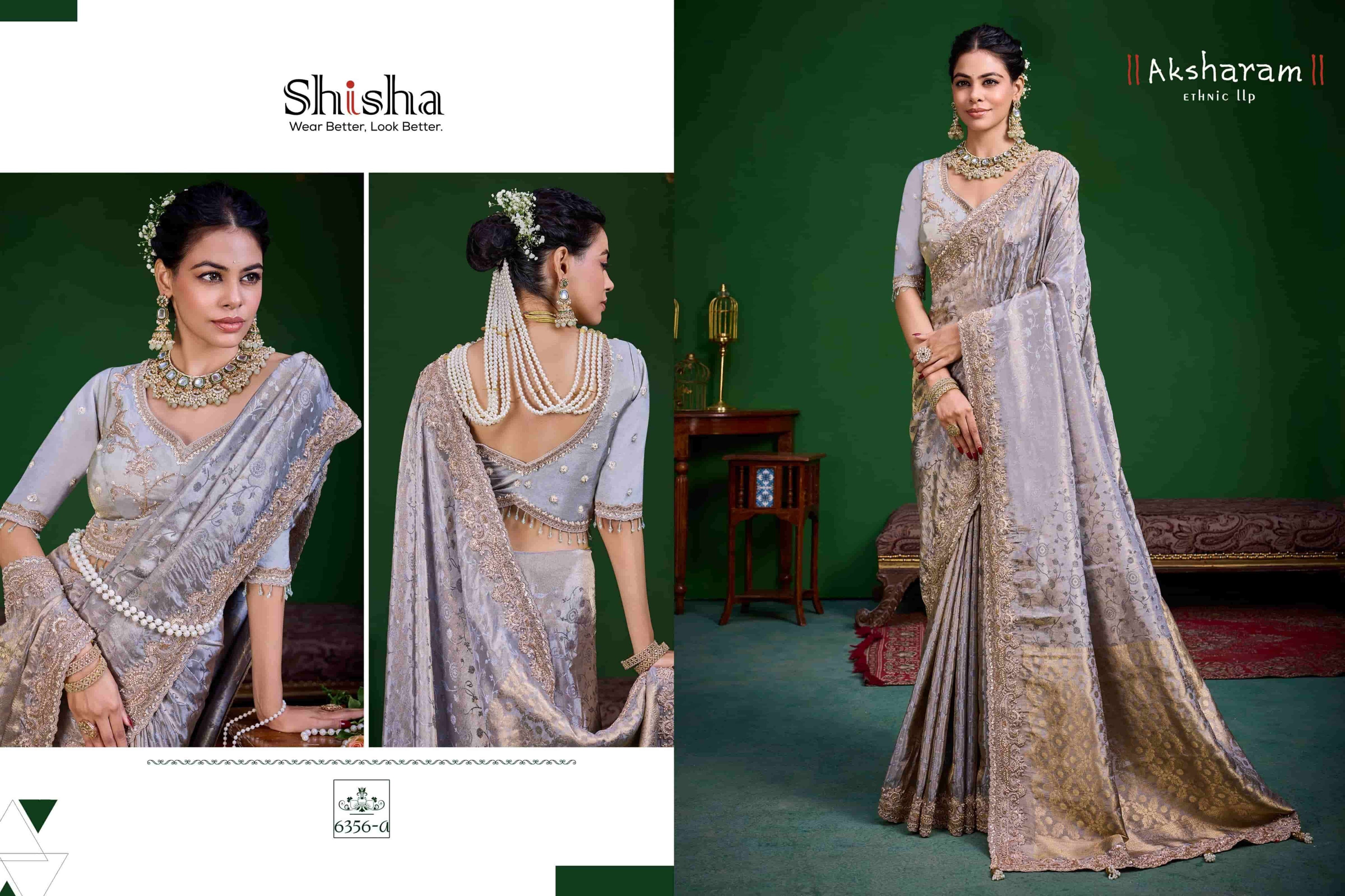 SHISHA KUM KUM VOL-9 Tissue Silk Embroidered Saree