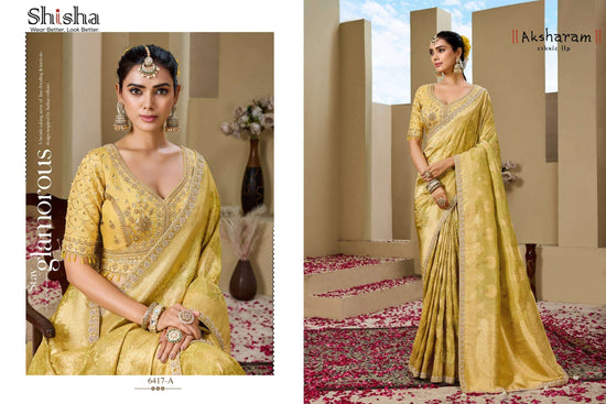 SHISHA KUMKUM VOL-10 Tissue Silk Saree