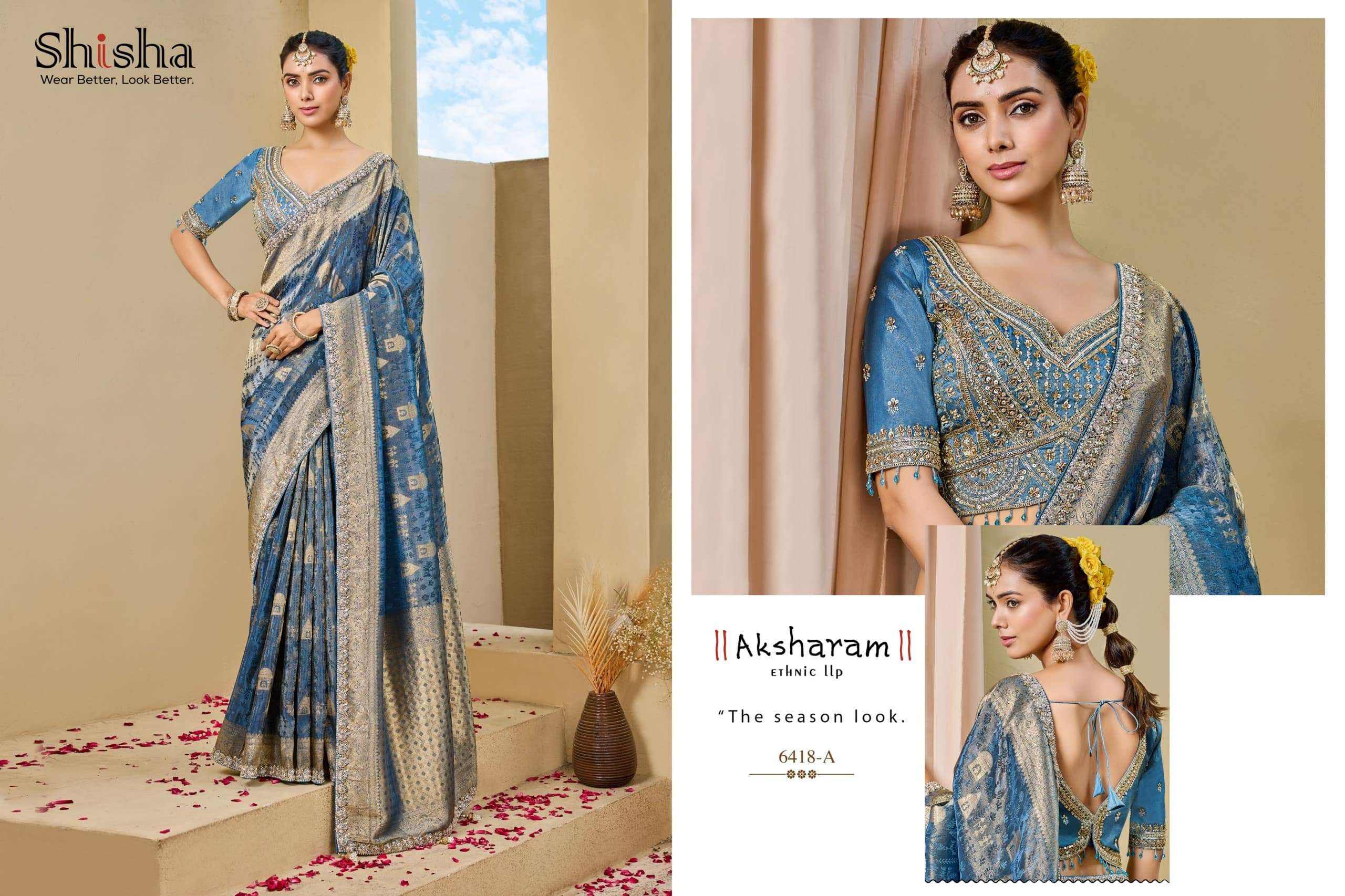 SHISHA KUMKUM VOL-10 Tissue Silk Saree