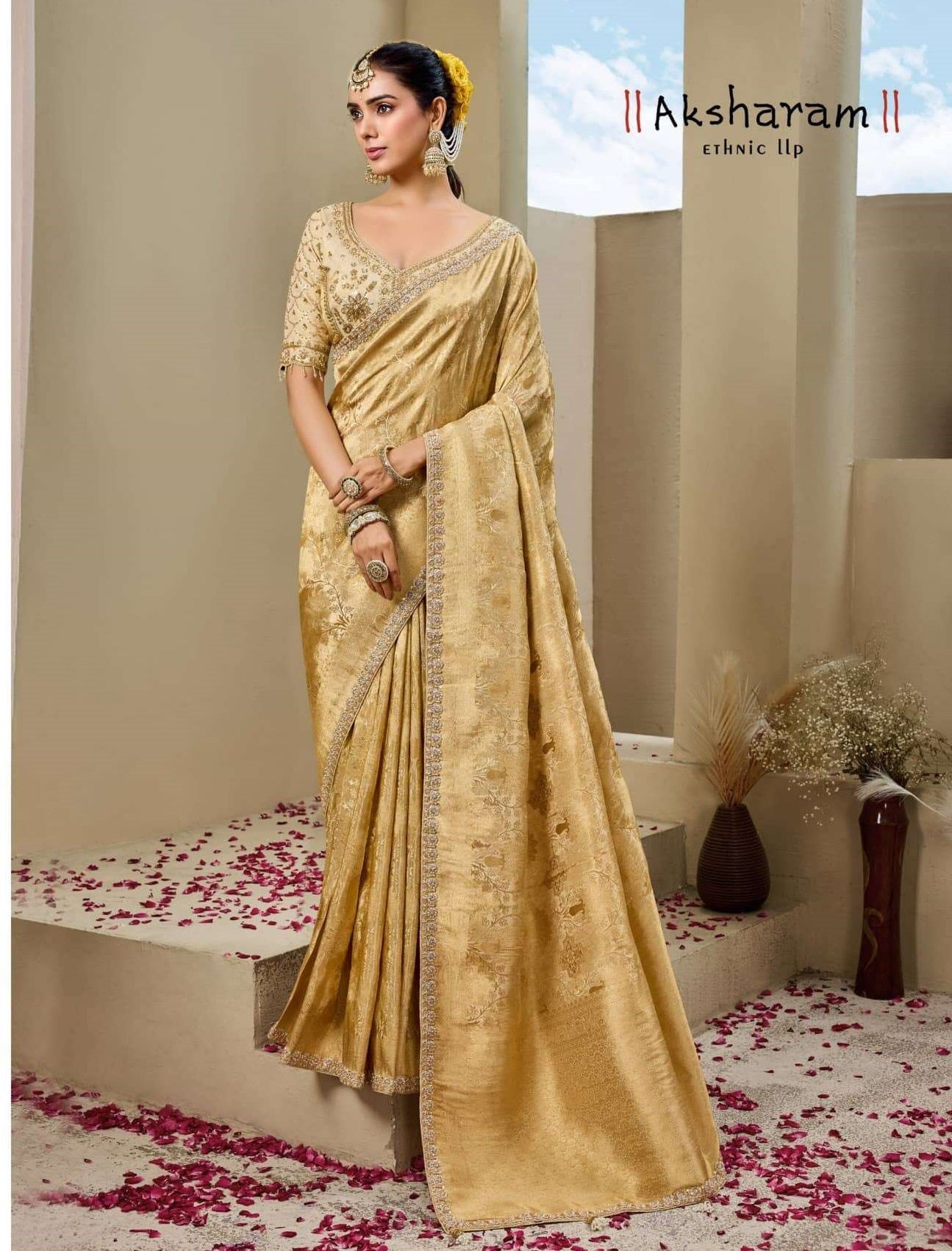 SHISHA KUMKUM VOL-10 Tissue Silk Saree