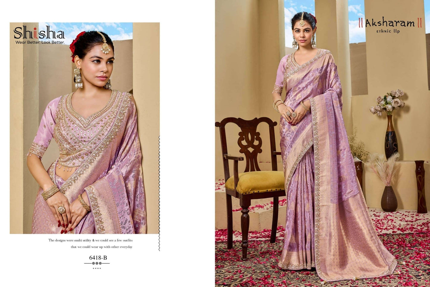 SHISHA KUMKUM VOL-10 Tissue Silk Saree