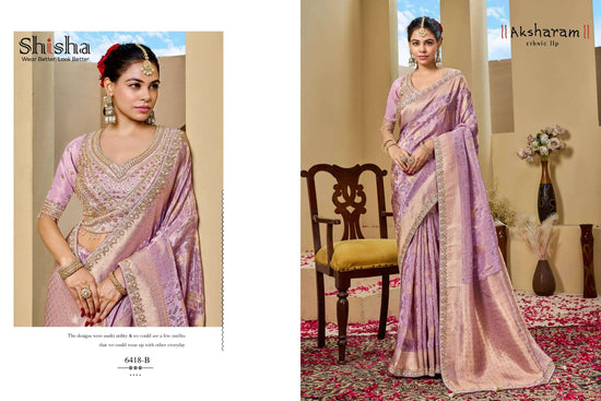 SHISHA KUMKUM VOL-10 Tissue Silk Saree