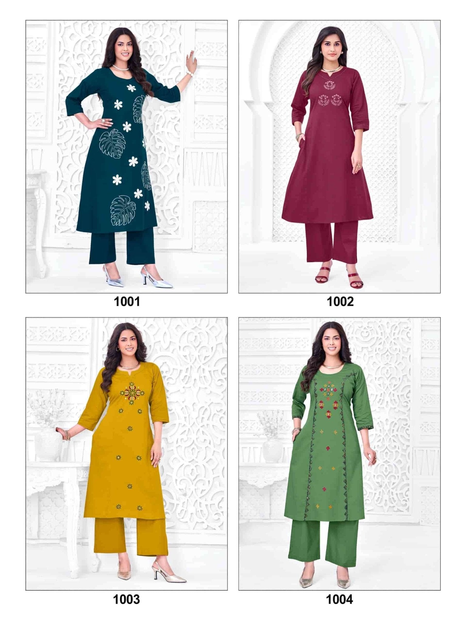 Shodashe Studio Anokhi Pure Gajji Cotton Kurti Pant Set - Amrah Wholesale
