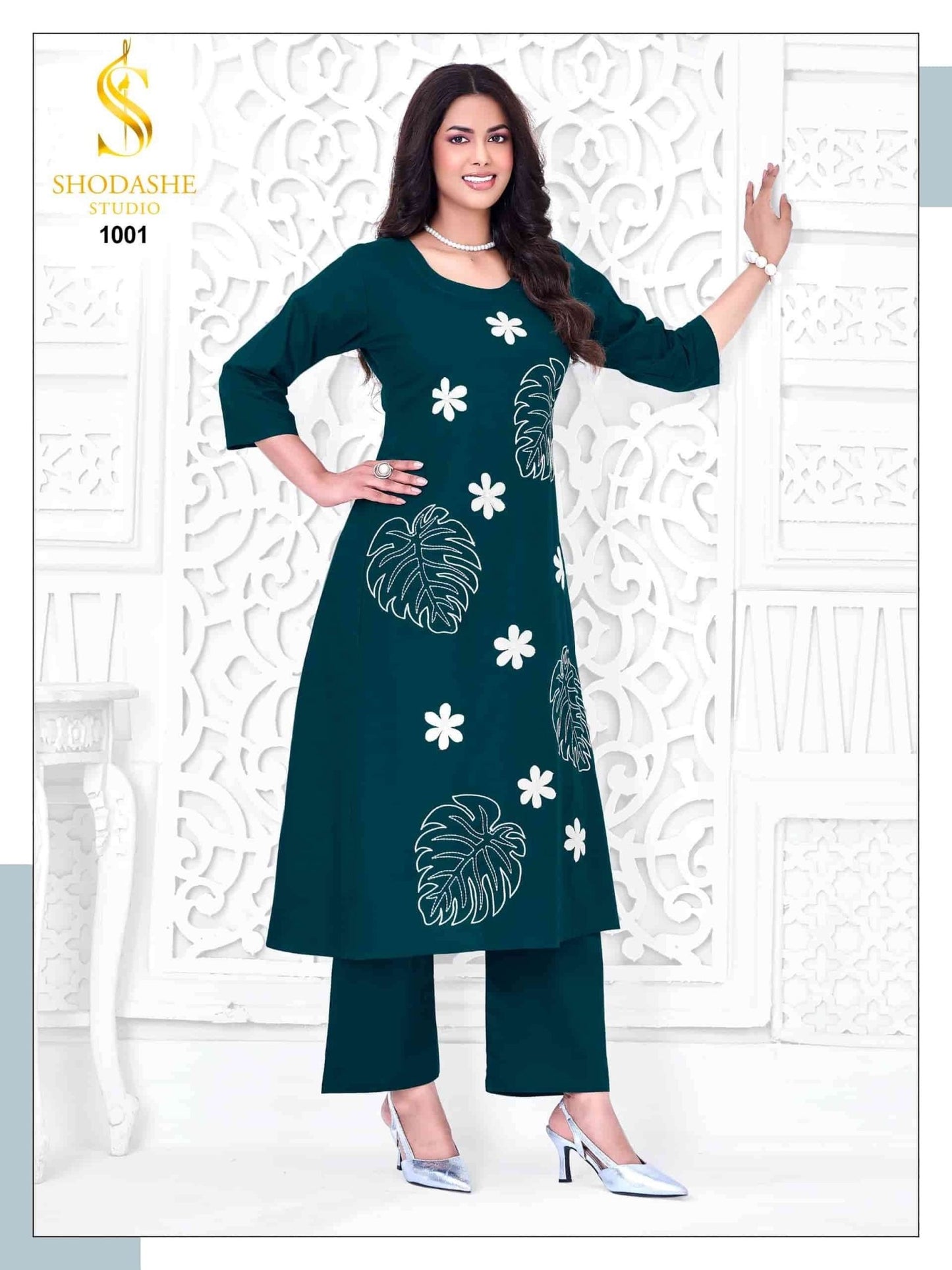 Shodashe Studio Anokhi Pure Gajji Cotton Kurti Pant Set - Amrah Wholesale