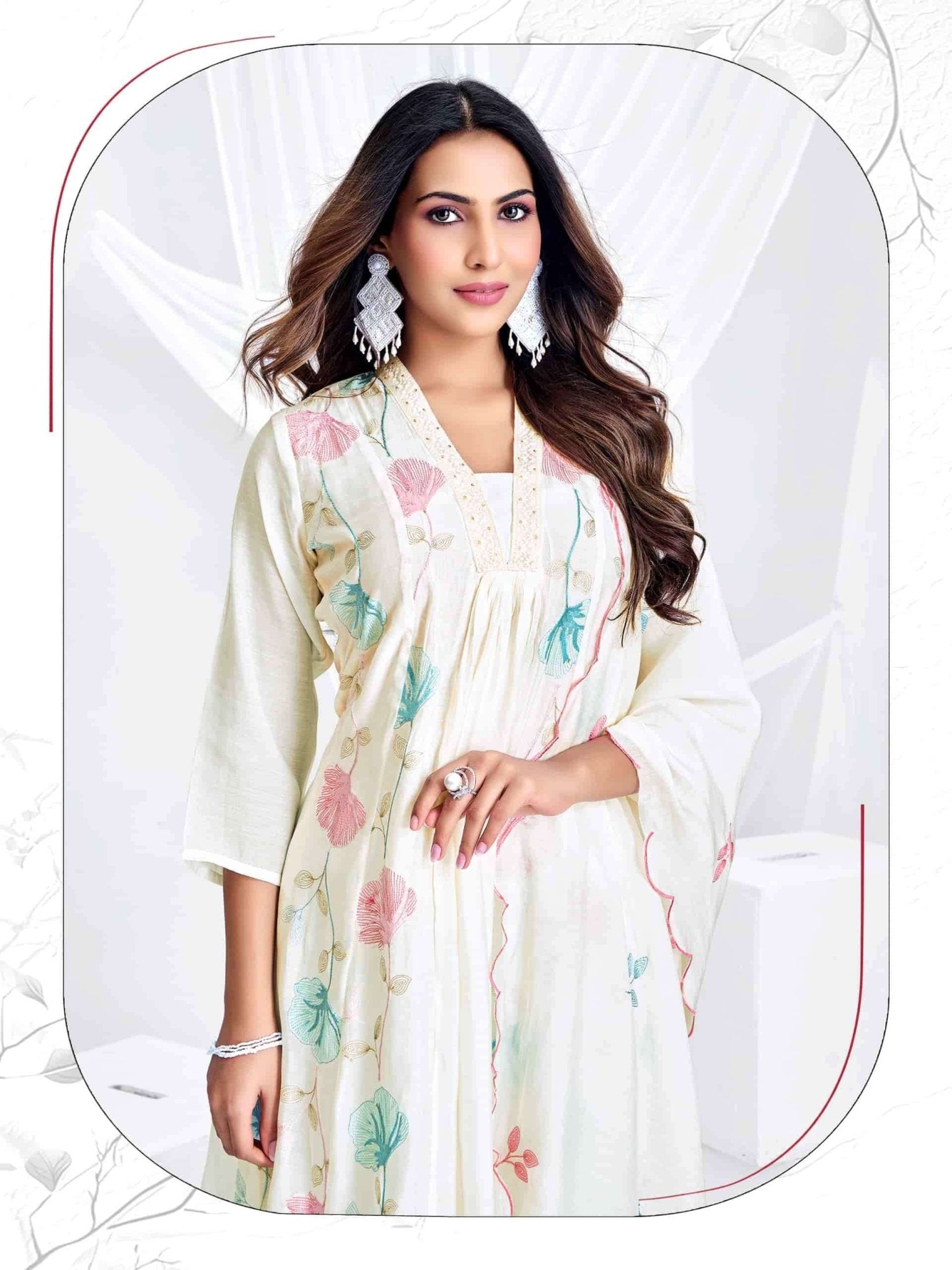Shodashe Studio Madhubala Mal Chanderi Designer Salwar Suit Set - Amrah Wholesale
