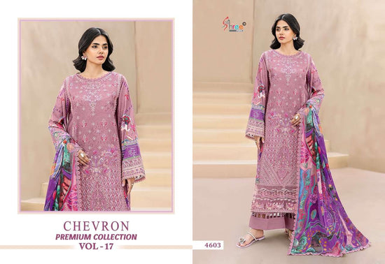 SHREE FAB CHEVRON PREMIUM COLLECTION VOL-17 Cotton Embroidery Pakistani Suit