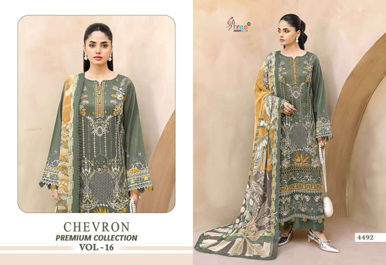 Shree Fab Chevron Premium Collection Vol-16 Cotton Pakistani Suit - Amrah Wholesale