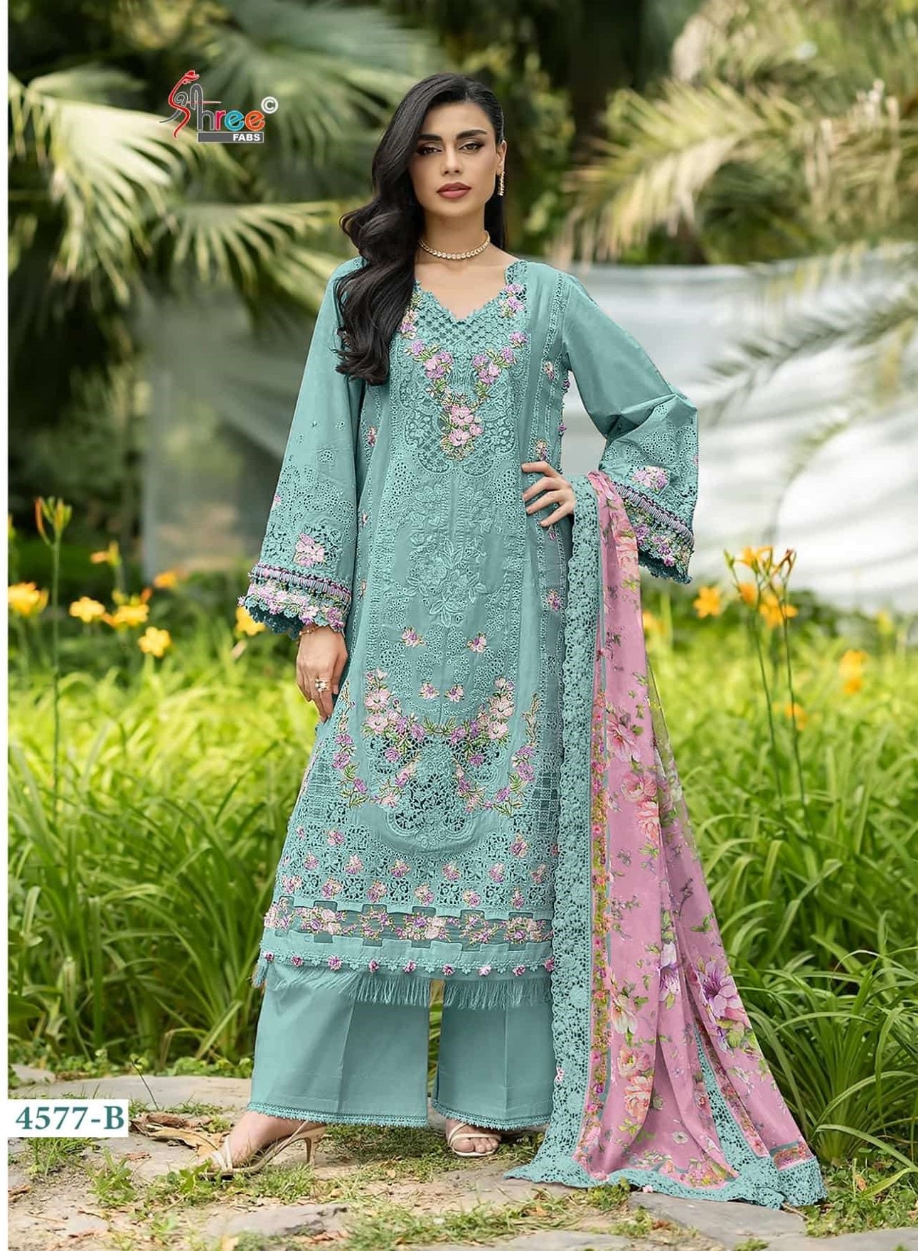 Shree Fab Elaf Premium Colour Vol-1 Cotton Printed Pakistani Suit Set