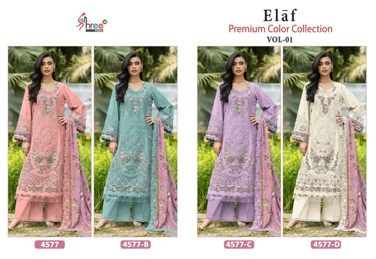 Shree Fab Elaf Premium Colour Vol-1 Cotton Printed Pakistani Suit Set