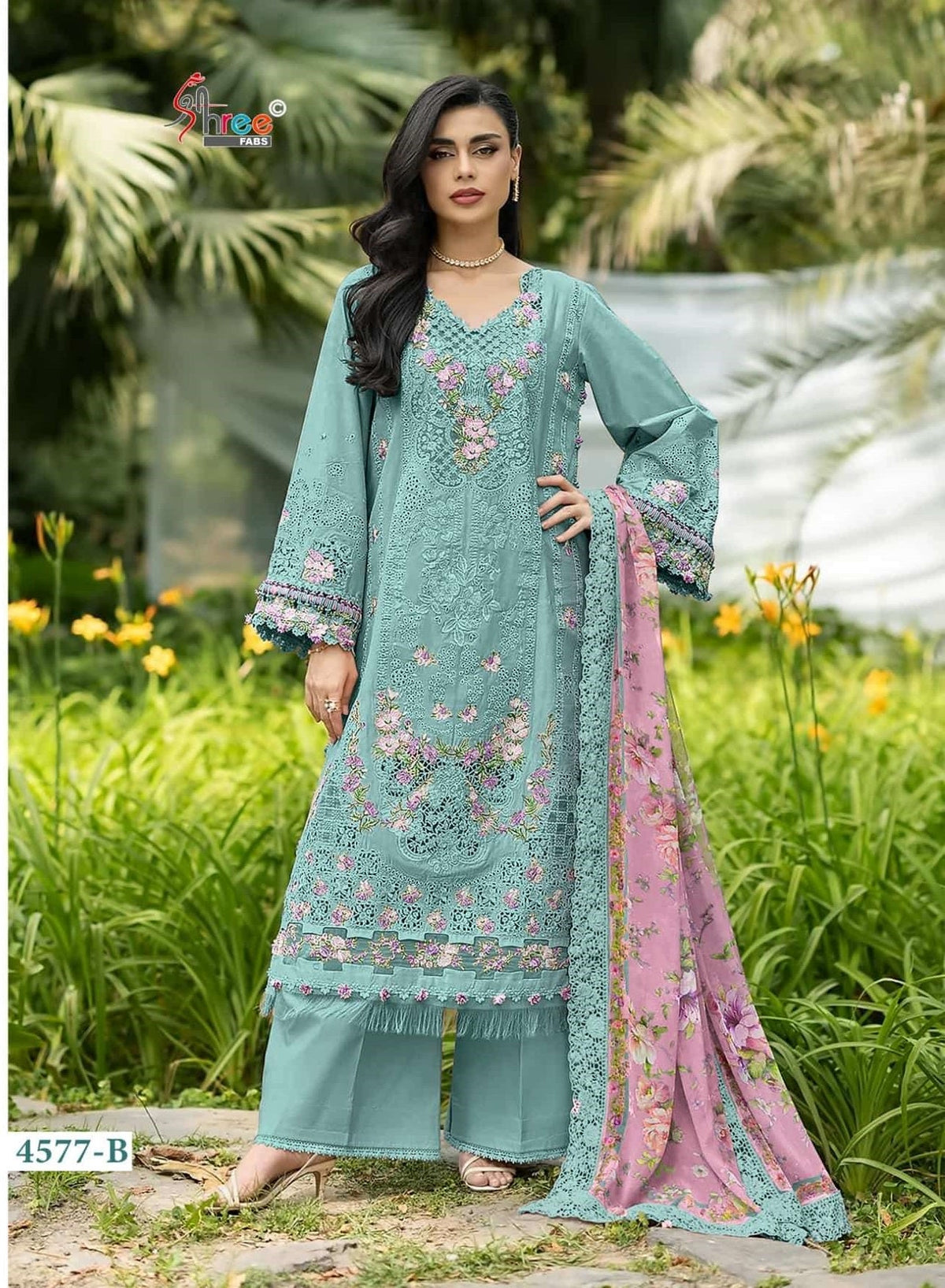 Shree Fab Elaf Premium Colour Vol-1 Cotton Printed Pakistani Suit Set - Amrah Wholesale