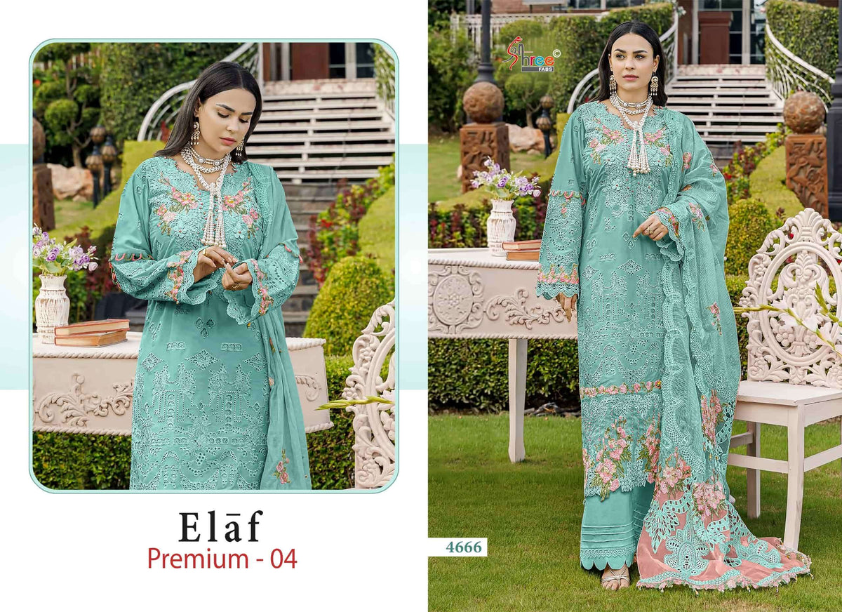 Shree Fab Elaf Premium Vol-04 Cotton Pakistani Suit