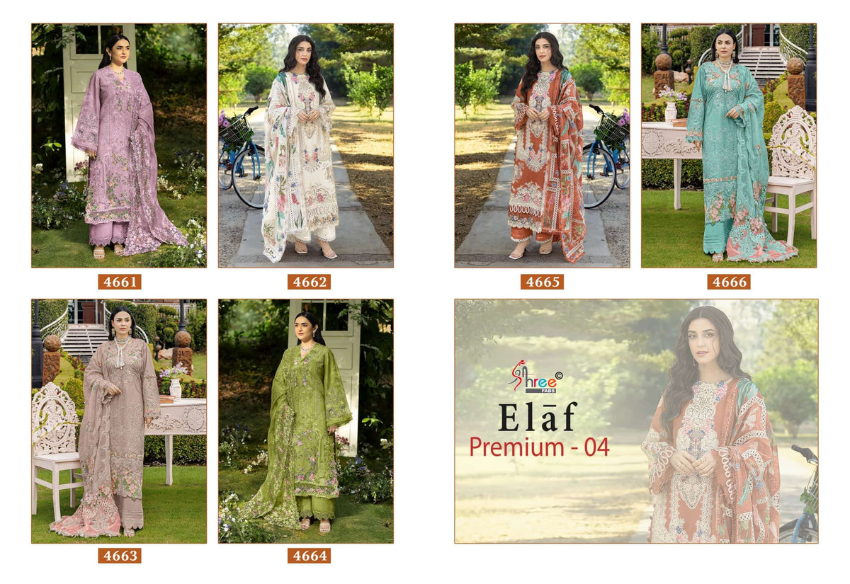 Shree Fab Elaf Premium Vol-04 Cotton Pakistani Suit