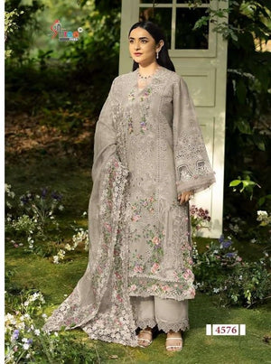 SHREE FAB ELAF PREMIUM VOL-1 Cotton Embroidery Pakistani Suit Material - Amrah Wholesale