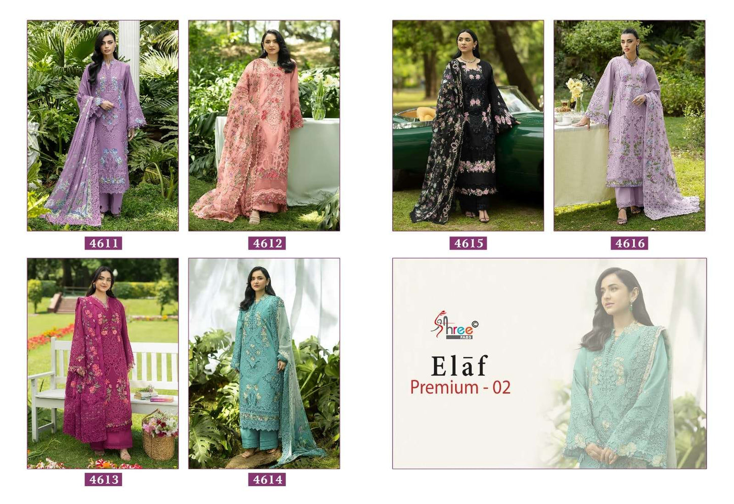 SHREE FAB ELAF PREMIUM VOL-2 Cotton Pakistani Suit