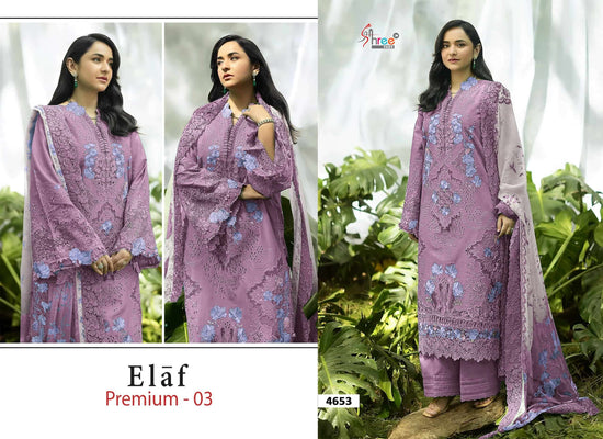 SHREE FAB ELAF PREMIUM VOL-3 Cotton Embroidered Pakistani Salwar Suit