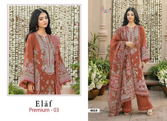 SHREE FAB ELAF PREMIUM VOL-3 Cotton Embroidered Pakistani Salwar Suit