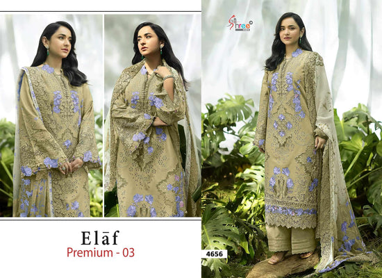 SHREE FAB ELAF PREMIUM VOL-3 Cotton Embroidered Pakistani Salwar Suit