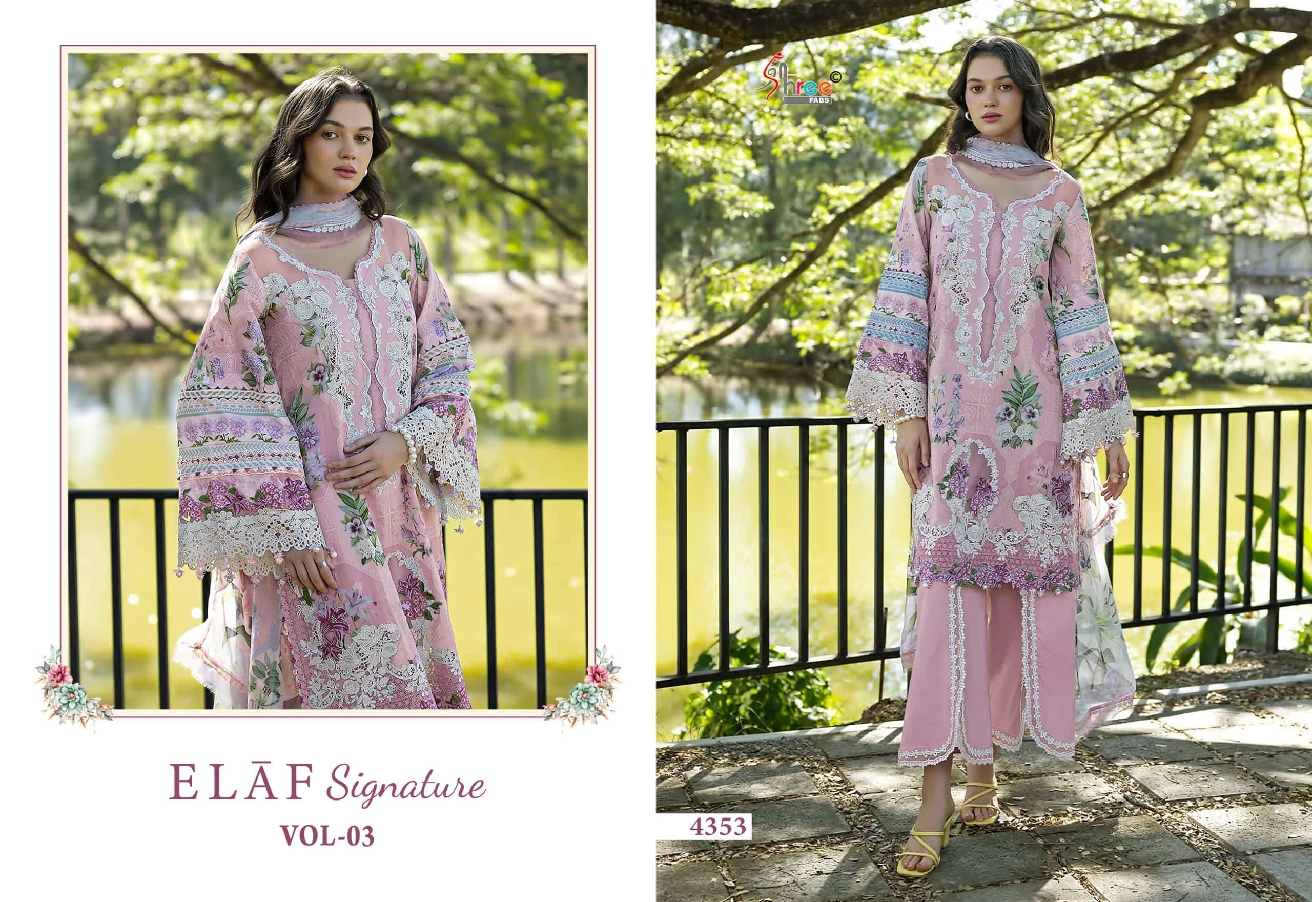 SHREE FAB ELAF SIGNATURE VOL - 03 Cotton Pakistani Suit - Amrah Wholesale