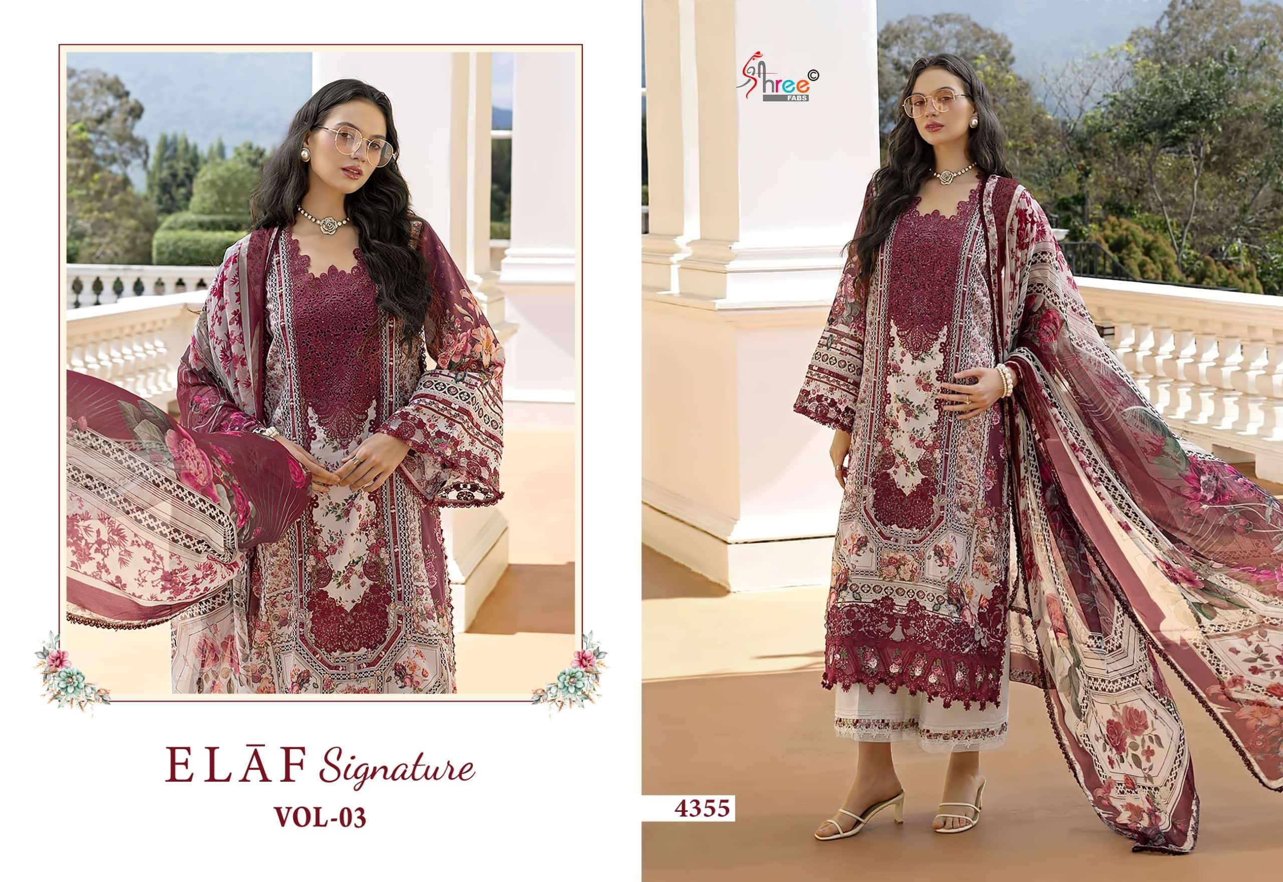 SHREE FAB ELAF SIGNATURE VOL - 03 Cotton Pakistani Suit - Amrah Wholesale