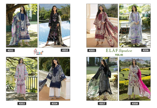 SHREE FAB ELAF SIGNATURE VOL - 03 Cotton Pakistani Suit - Amrah Wholesale