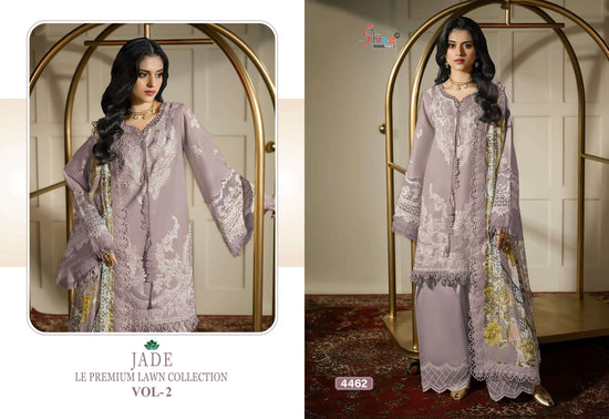 SHREE FAB JADE LE-PREMIUM LAWN COLLECTION VOL-2 Cotton Embroidered Pakistani Suit - Amrah Wholesale