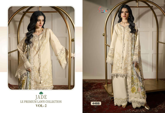 SHREE FAB JADE LE-PREMIUM LAWN COLLECTION VOL-2 Cotton Embroidered Pakistani Suit - Amrah Wholesale