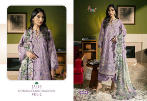 SHREE FAB JADE LE-PREMIUM LAWN COLLECTION VOL-2 Cotton Embroidered Pakistani Suit