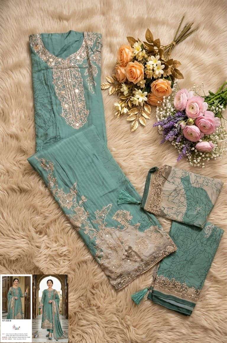 Shree Fab KT - 338 Pakistani Suit Wholesale Catalogue - Amrah Wholesale