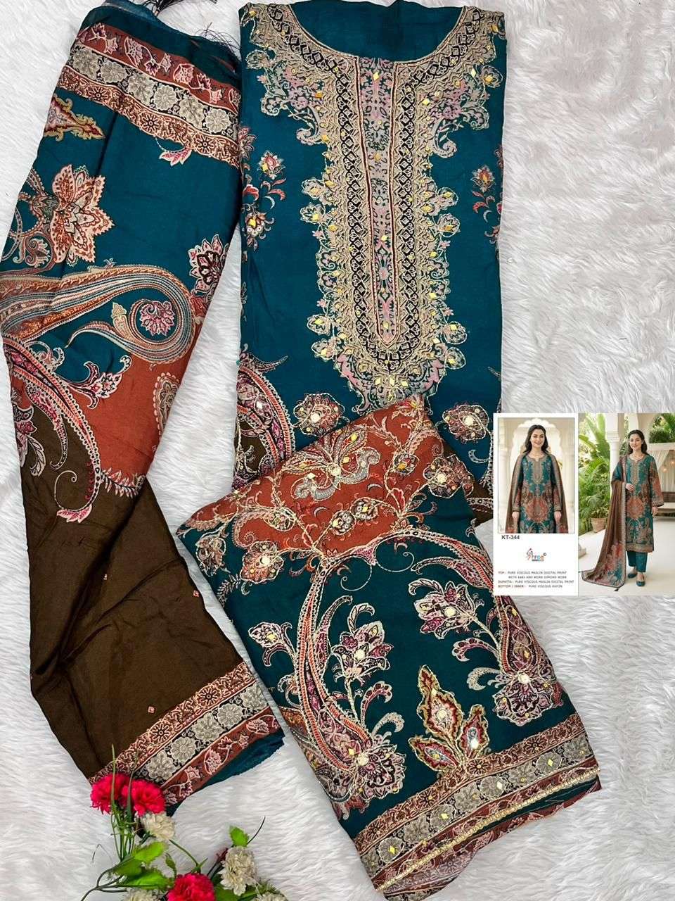 Shree Fab KT - 344 Pakistani Suit Wholesale Catalogue - Amrah Wholesale