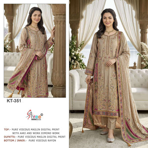 Shree Fab KT-351 Viscose Muslin Pakistani Suit