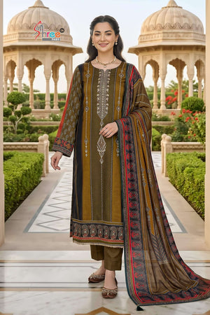 Shree Fab KT-354 Viscose Muslin Embroidered Pakistani Suit Set