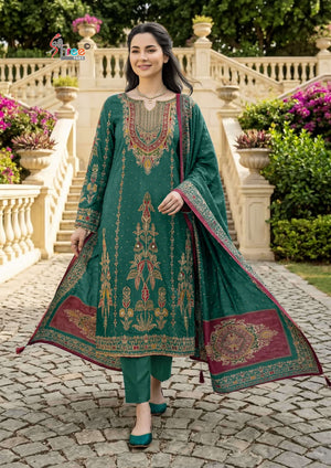 Shree Fab KT-356 Viscose Muslin Embroidered Pakistani Suit Set
