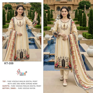 SHREE FAB KT - 359 Viscose Muslin Pakistani Suit - Amrah Wholesale