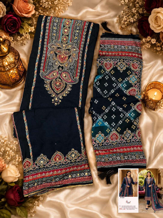 Shree Fab KT-363 Viscose Muslin Embroidered Pakistani Suit - Amrah Wholesale