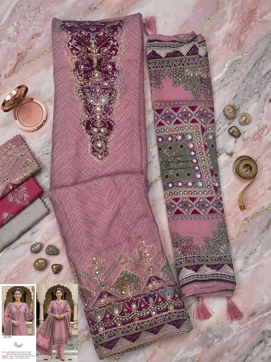 SHREE FAB KT-371 Viscose Muslin Pakistani Suit - Amrah Wholesale