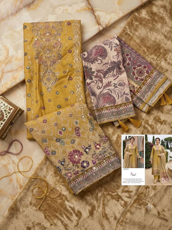 SHREE FAB KT-371 Viscose Muslin Pakistani Suit - Amrah Wholesale