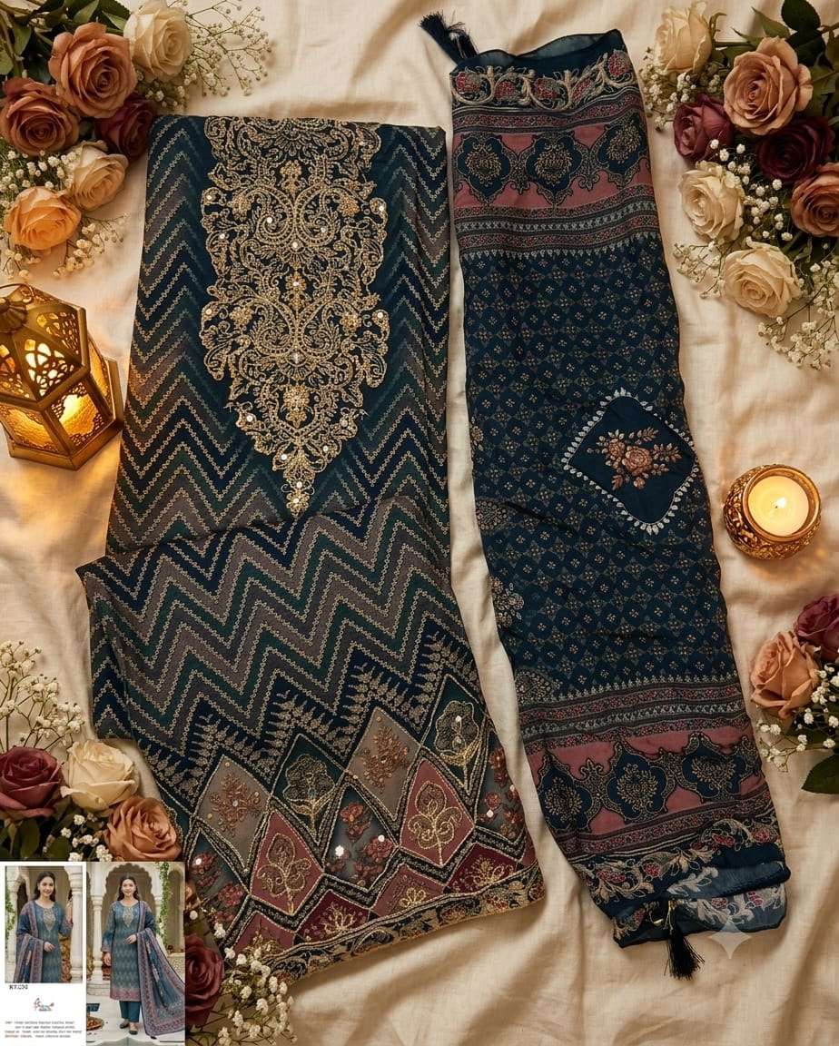 SHREE FAB KT-374 Viscose Muslin Embroidery Pakistani Dress